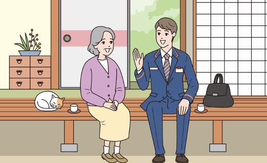 郵便局のみまもりサービス「みまもり訪問サービス　6か月コース」《築上町》【日本郵便株式会社】 [ABBB007] 50000円 5万円 50000円 5万円