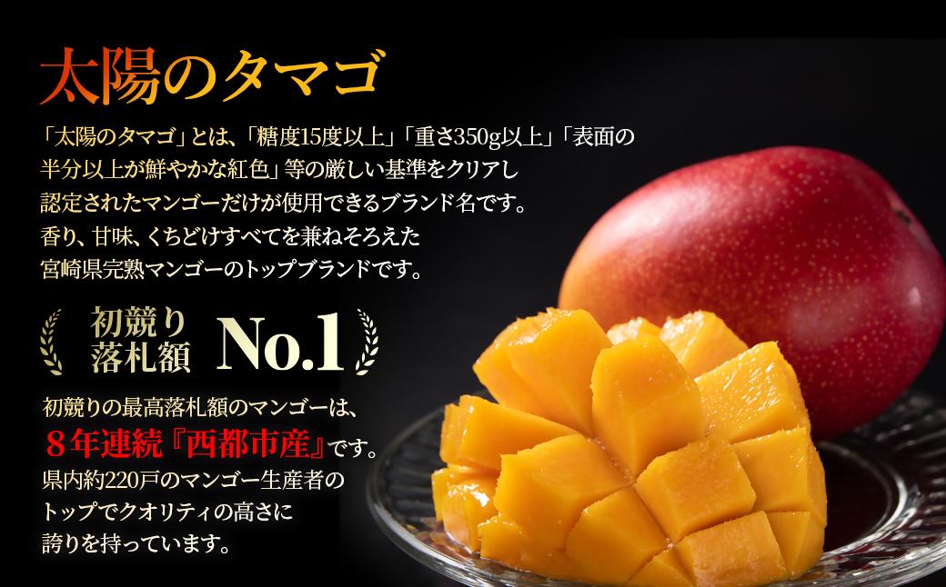 【先行予約】最高級ブランド『太陽のタマゴ』2L×2個【糖度15度以上】宮崎県西都市産完熟マンゴー ＜18-6a＞2026年発送