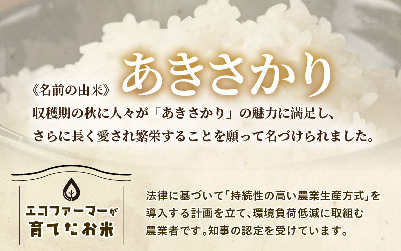 【先行予約】【令和8年産】【定期便3回】≪3ヶ月連続お届け≫  化学肥料不使用 あきさかり 精米 10kg × 3回（合計30kg）※2026年10月上旬より順次発送予定 [aw010-f017]
