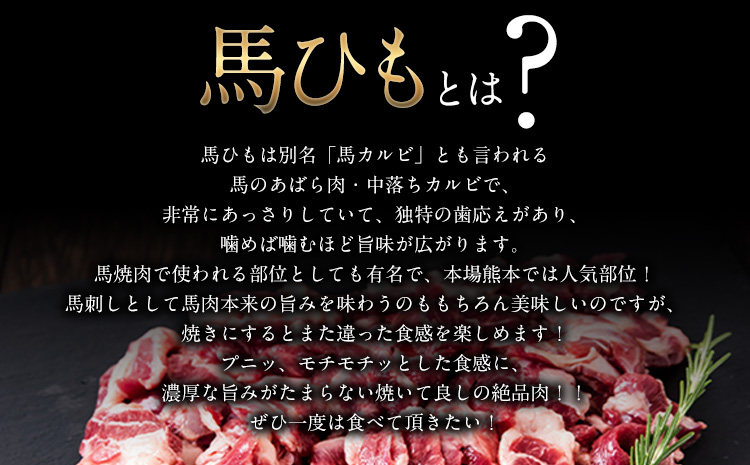 馬ひも焼肉用300g（50g×6袋） 《90日以内に出荷予定(土日祝除く)》 肉 馬ひも 馬肉 熊本県長洲町