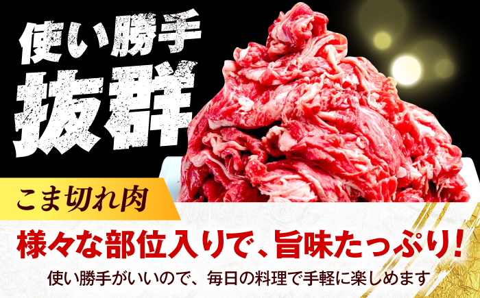 【全12回定期便】博多和牛 こま切れ 1kg （250g×4）《築上町》【肉のくまもと屋】 小分け 小間切れ [ABEZ004]