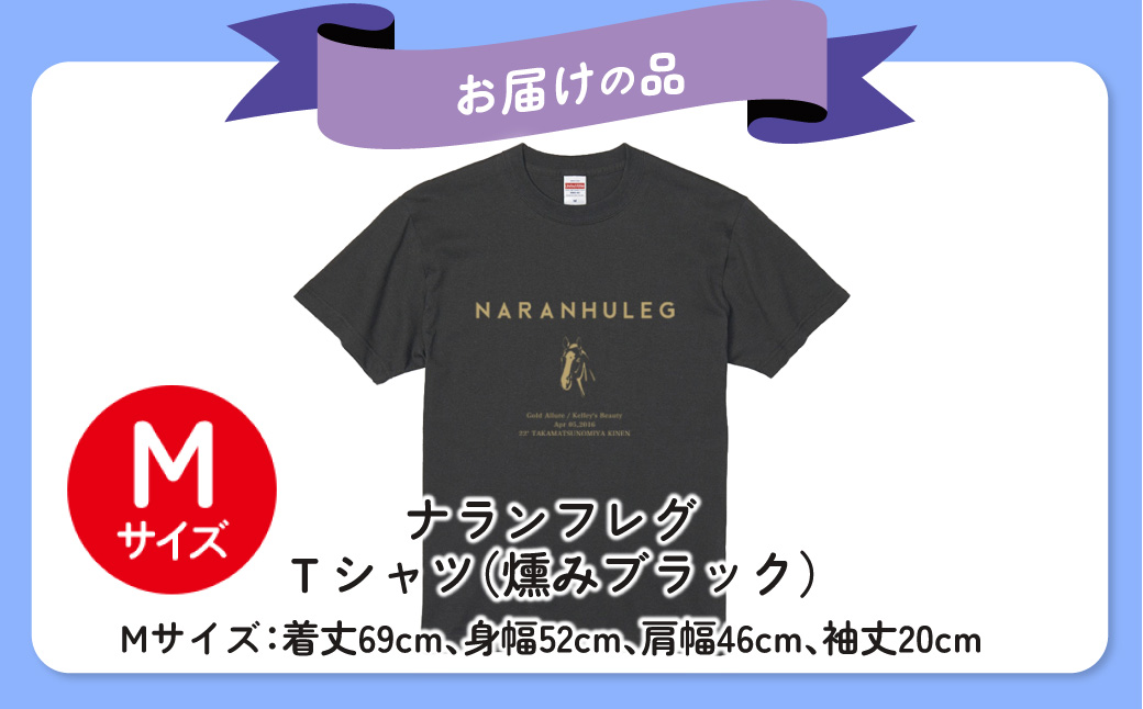 【ナランフレグ】（燻みブラック）Ｔシャツ 選べる３サイズ【М】 BRTV350-1
