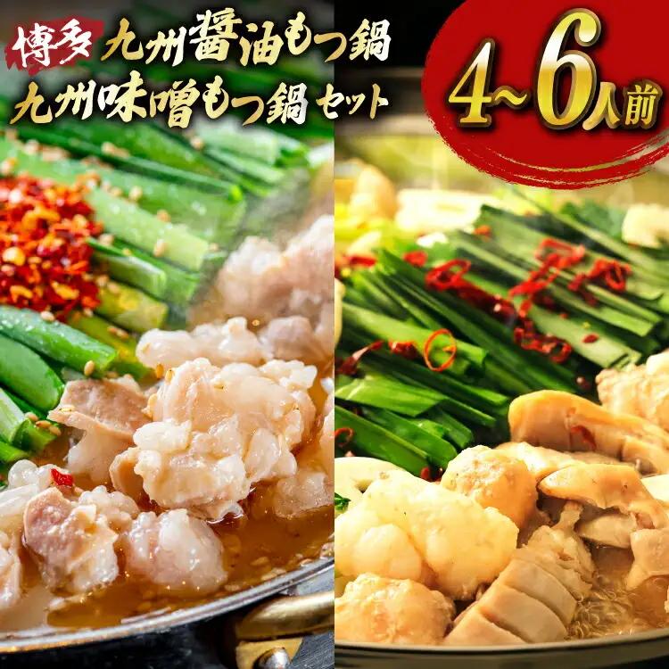 もつ鍋 2種 セット 味噌 醤油 計4～6人前 [ベネフィス 福岡県 宇美町 um40azp190026]
