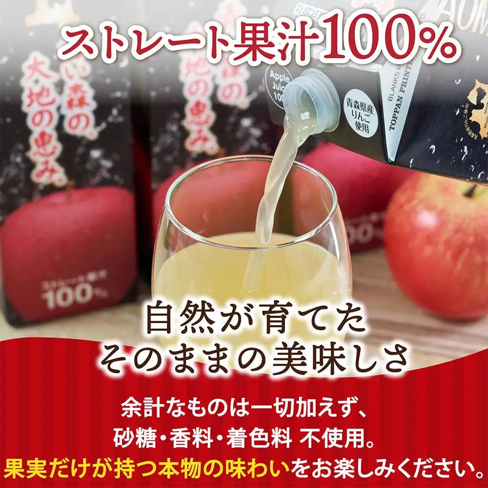 りんごジュース 1L×2本 ストレート果汁100％ 青森県産 弘前市