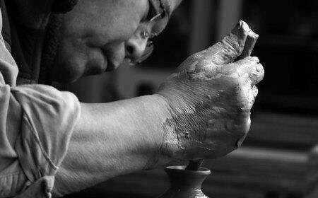 【唐津焼】粉引花入 / 花瓶  一輪挿し シンプル / 佐賀県 / 大杉皿屋窯[41ABAC007]