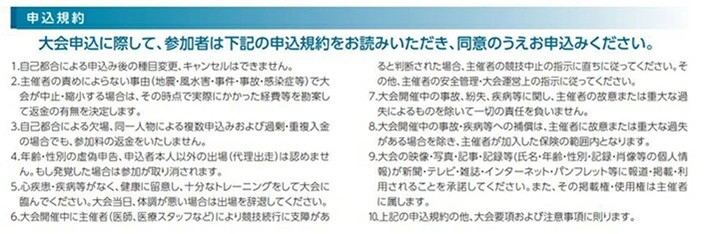 大会申込規約