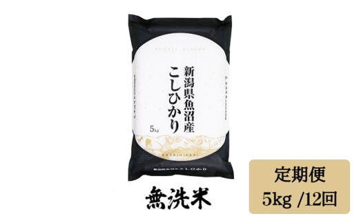 令和7年産【無洗米5kg/12回定期便】「雪蔵仕込み」【湯沢産コシヒカリ】