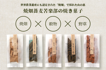 椎葉村の焼畑農家がつくった 山桑の葉クッキー【手づくりの焼菓子】