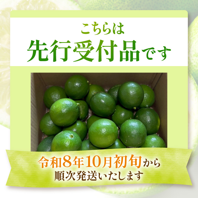 【先行受付】 上毛町産ラフマイヤーレモン 1.5kg （グリーンレモン） OF0108