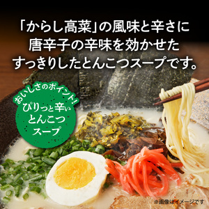 豚骨ラーメン うまかっちゃん 博多からし高菜風味 30食セット（5袋パック×6セット） PC8706