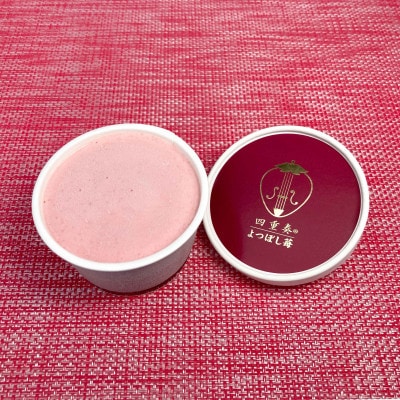 【愛知県・みよし市】ブランドいちご よつぼしアイス(約90g×6個)化粧箱入り【配送不可地域：離島】