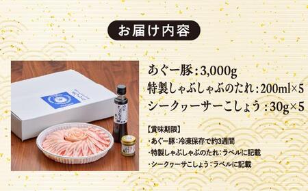 ＜5セット＞まつもと自慢のあぐー豚しゃぶしゃぶセット
