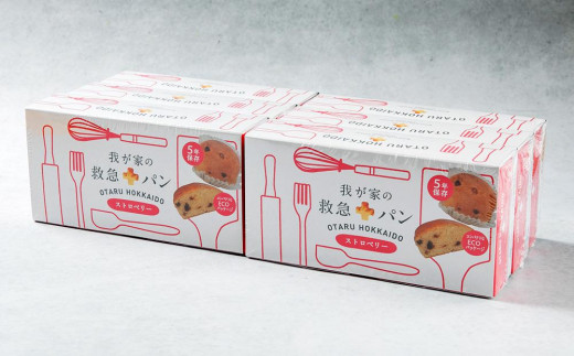 我が家の救急 パン (ストロベリー) 1ケース(2個入り)×6箱