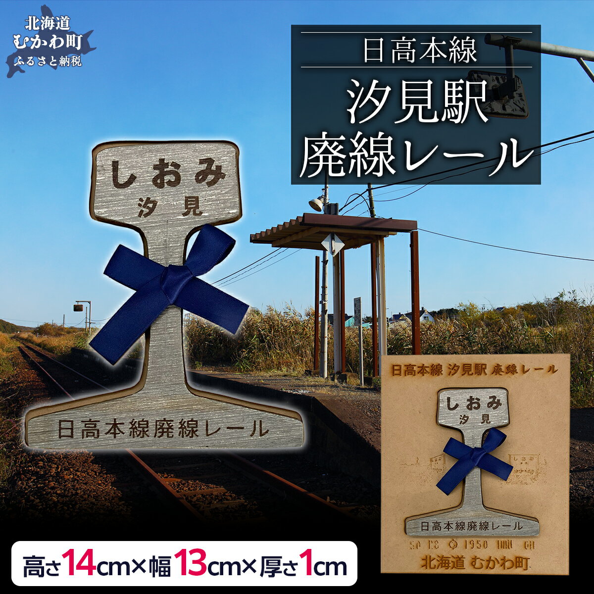 【ふるさと納税】 第2弾 日高本線廃線レール 厚さ1cm（限定品）【 ふるさと納税 人気 おすすめ ランキング 廃線 レール フォトスタンド 置物 限定 北海道 むかわ町 送料無料 】 MKWB030