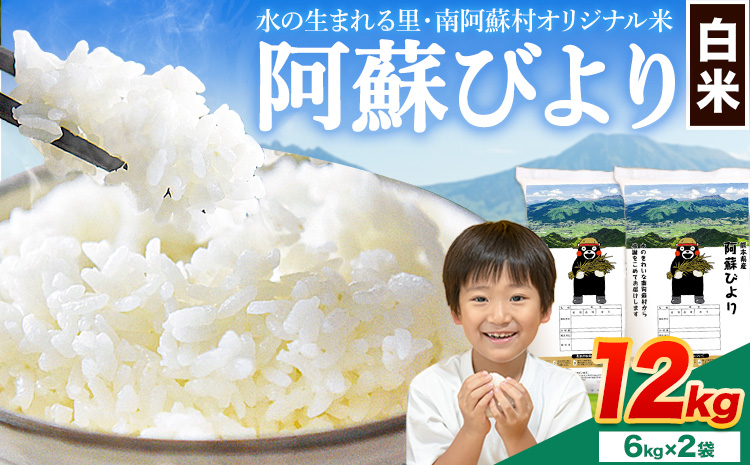 白米 訳あり 12kg (6kg×2袋) 熊本県産 阿蘇びより《11月-12月頃出荷予定(土日祝除く)》 お米 熊本県 南阿蘇村 阿蘇---mna_aby_24_h_12kg_21500_af11---