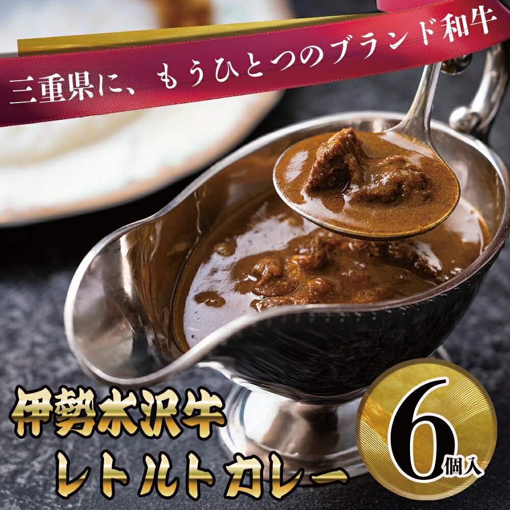 【ふるさと納税】伊勢水沢牛（いせすいざわぎゅう）　レトルトカレー　6個入 三重畜産【国産牛 牛肉 牛 お肉 肉 カレー ビーフカレー 三重県 四日市市】