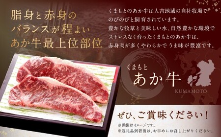 くまもとあか牛 サーロインステーキ 計約500g （約250g×2） あか牛 お肉 牛肉 赤身 サーロイン ステーキ 焼き肉 料理 冷凍 熊本県産 国産 九州 熊本県 あさぎり町