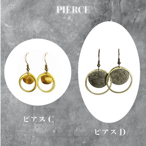 【選べる】ハンドメイドピアス3個セット simple and stylish アクセサリー 