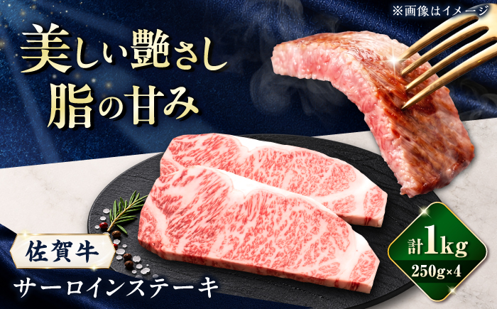 佐賀牛 サーロインステーキ 1kg（250g×4枚）/ 久田精肉店 [UFG012]