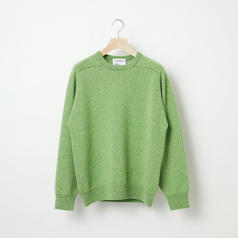 【ふるさと納税】≪先行予約≫【THISISASWEATER.】A4: A SWEATER IS COLOR. Green moku グリーン カシミヤセーター 服 洋服 ユニセックス メンズ レディース ブランド 数量限定 山形県 山辺町 yt-scxgm