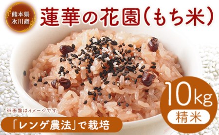 蓮華の花園(もち米) 10kg 精米 JAやつしろカントリー利用組合 熊本県 氷川町《30日以内に出荷予定(土日祝除く)》