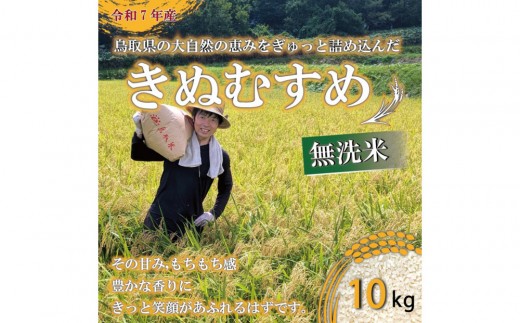 令和7年 原田農園きぬむすめ無洗米10kg