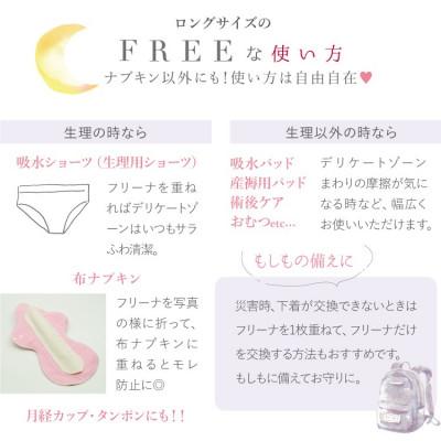 ふるさと納税 白石市 【2ヵ月毎定期便】使い捨て布ナプキン フリーナ(テープ付)ロング12枚入 [25.5cm]全4回 |  | 02