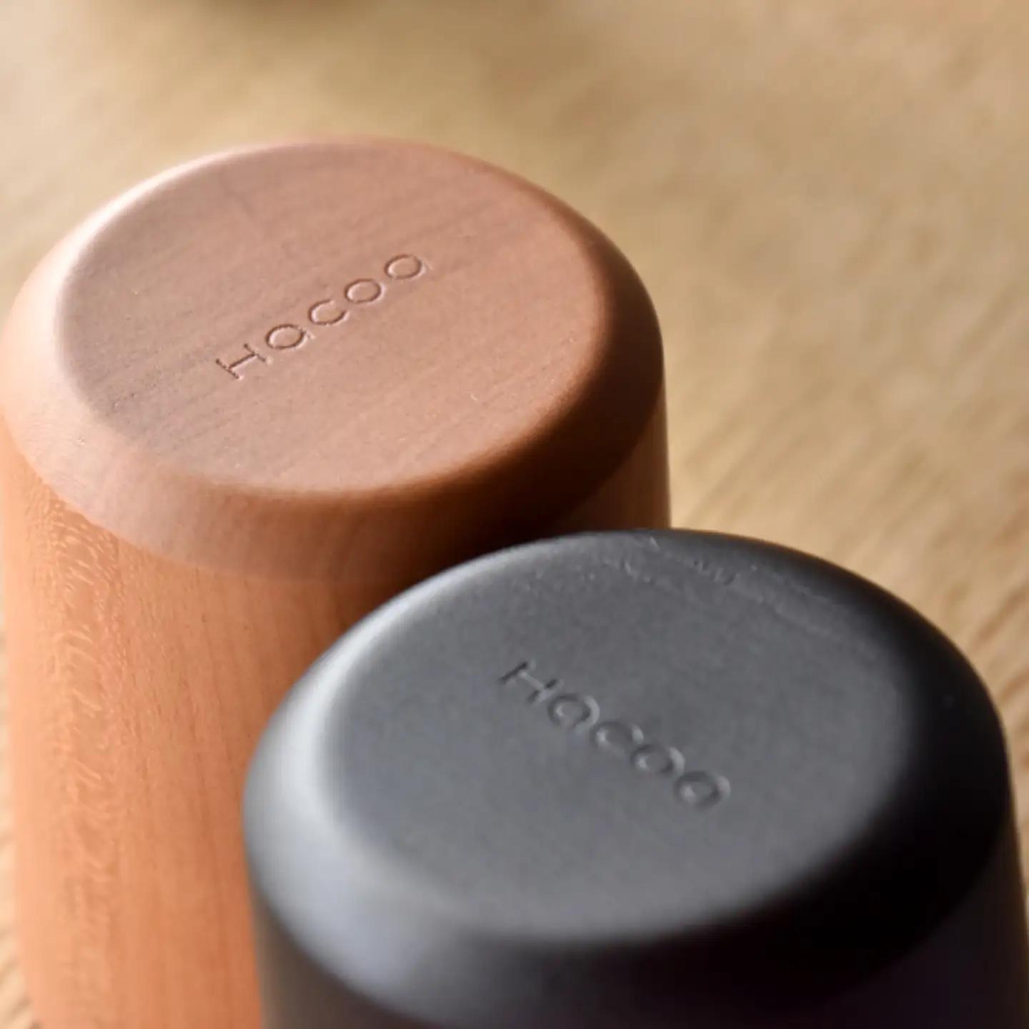 【Hacoa】食卓に温もりを添える天然木チェリーのコップ「Wooden Cup」
