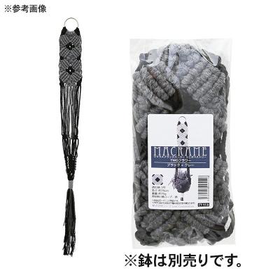 ふるさと納税 邑楽町 マクラメプランツハンガー ミニタペストリー TWOフラワー 3号用|09_chm-d30101al |  | 01