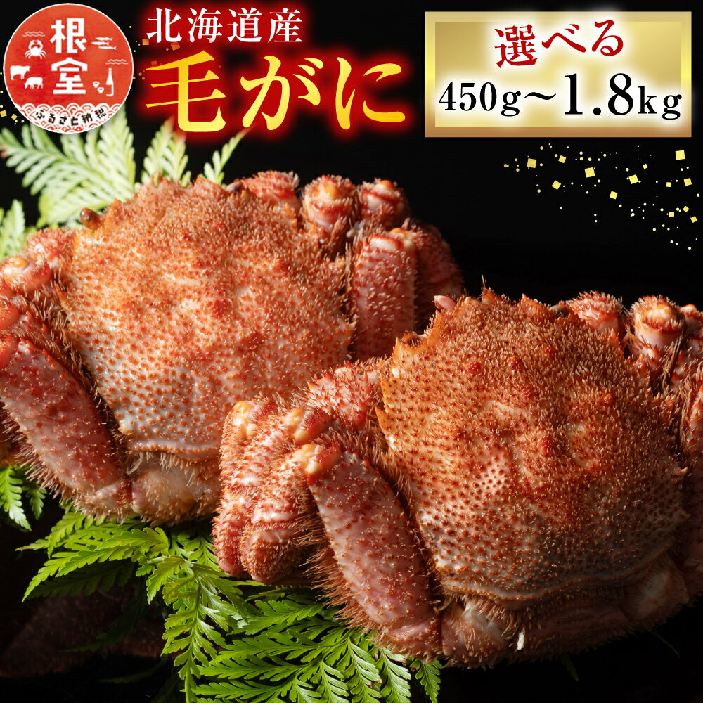 【ふるさと納税】 毛がに 選べる ( 450g × 1 尾 350g × 2 尾 600g × 1 尾 400g × 2 尾 450g × 2 尾 450g × 4 尾 ) カニ かに 蟹 毛ガニ 毛蟹 けがに ケガニ お取り寄せ グルメ 海鮮 ボイル 茹で蟹 茹でがに 茹でガニ 北海道 根室市 ふるさと納税