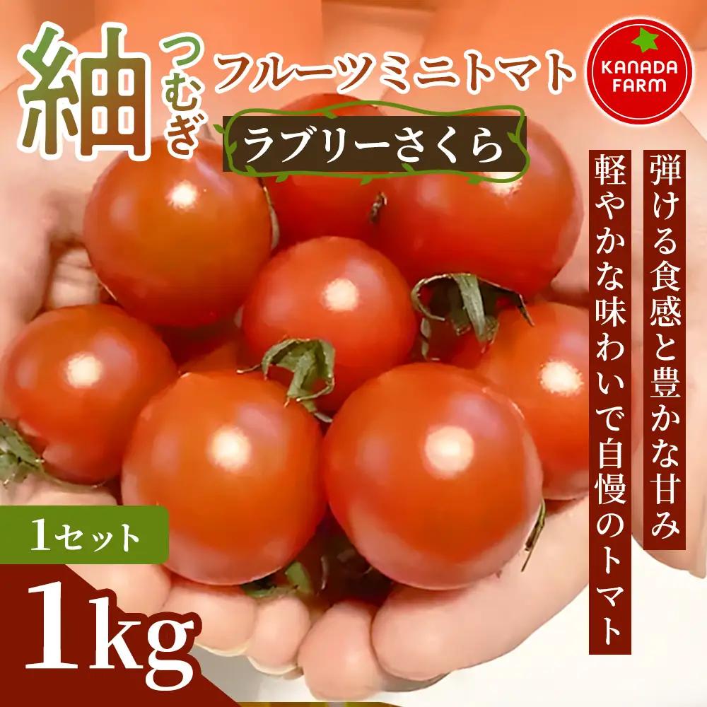 《先行予約》紬（つむぎ）フルーツミニトマト（ラブリーさくら）1kg 1セット 甘い野菜 デザート感覚 おやつ スイーツ感覚 サラダ用 そのまま食べる 旬 家庭用 贈り物 弾ける食感と豊かな甘み お取り寄せ 産地直送 愛知県 豊橋市