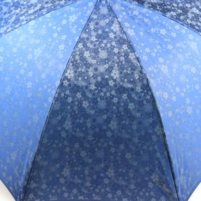 ふるさと納税 富士吉田市 花ジャガード(晴雨兼用長傘)ブルー |  | 02
