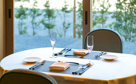 佐原商家町ホテルNIPPONIA レストラン〈ルアン〉グラススパークリングワイン付 ランチ フルコース ペアチケット KTRBJ005【ふるさと納税 ランチ コース ペア 食事券 チケット お食事券 