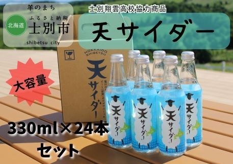 【北海道士別市】ご当地サイダー「天サイダー」24本セット