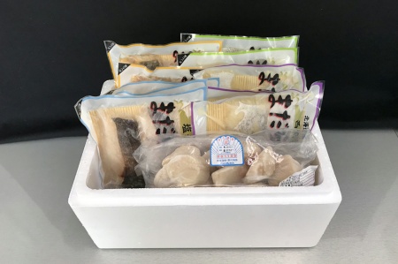 ほたて貝柱とまだら切り身4種 B-18006