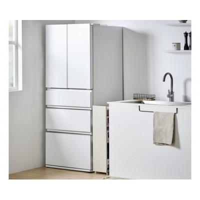 ふるさと納税 大河原町 キッチン隙間収納ラック KSRーL180 白　アイリスオーヤマ ロータイプ[53753363] |  | 02