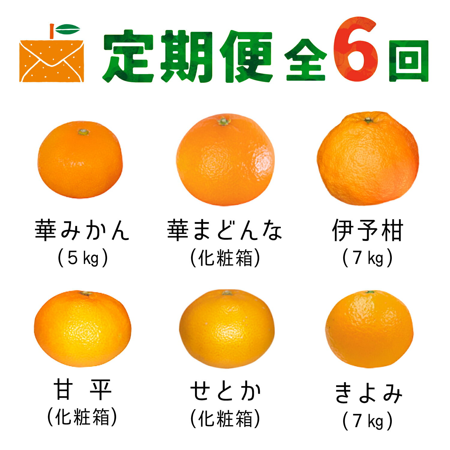 【ふるさと納税】【発送月固定定期便】コウ果樹園の旬の柑橘定期便(11月-4月)【H33-40】全6回_ 定期便 みかん ミカン まどんな せとか 甘平 愛媛県 フルーツ 果物 くだもの 柑橘 かんきつ 人気 産地直送 産直 ジューシー 甘い 果汁 糖度 甘い【4052188】YWTG022