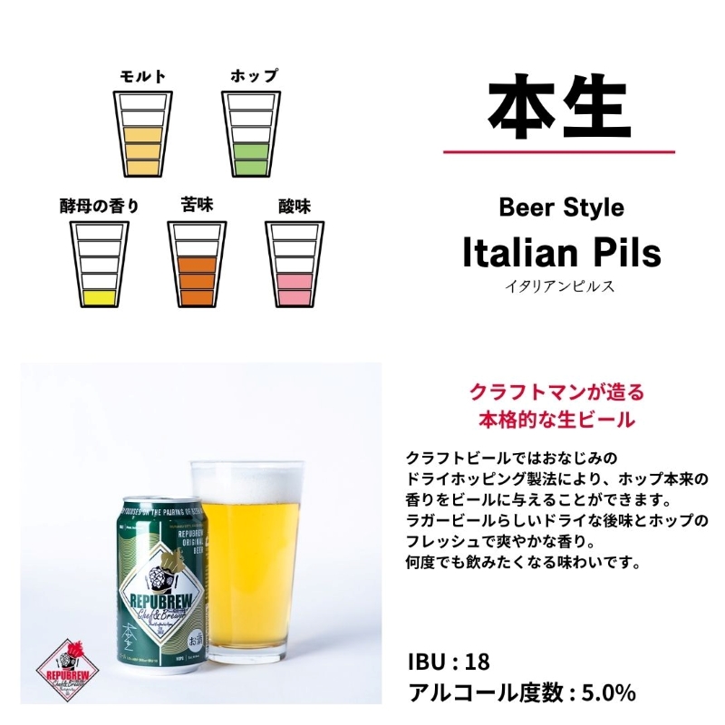 【定期便3ヶ月】クラフトビールリパブリュー　REPUBREW　Repubrew本生（リパブリューホンナマ）69IPA　24本　3回お届け【 ビール お酒 静岡県 三島市 】
