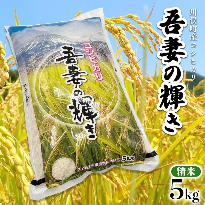 川俣町産 吾妻の輝き コシヒカリ 5kg 精米 FAF-0221