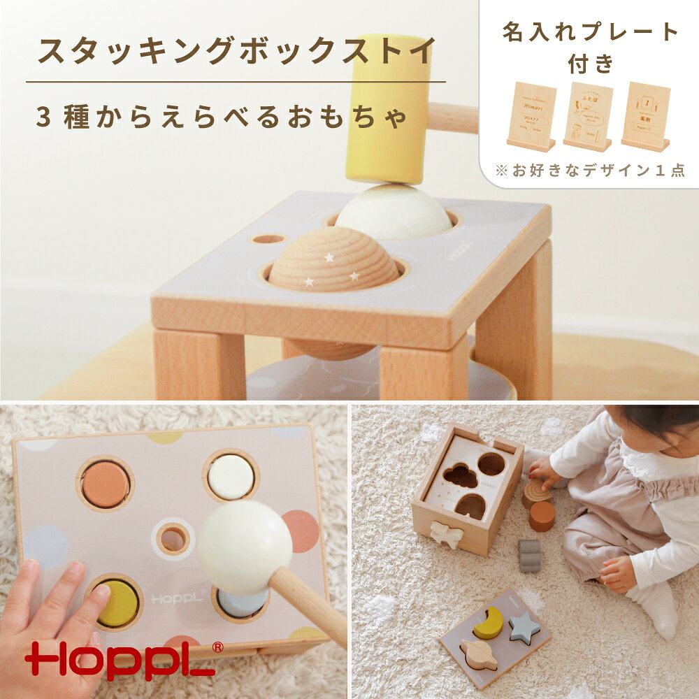 【ふるさと納税】スタッキングボックストイ No.464 ／ おもちゃ 玩具 知育玩具 選べる 3種 年齢別 積み木 キャンディ ボール落とし 飛行機 あひる 1歳 1.5歳 2歳 観察力 集中力 型はめ パズル 木製 お祝い 室内遊び 赤ちゃん 子供 贈り物 雑貨 プレゼント