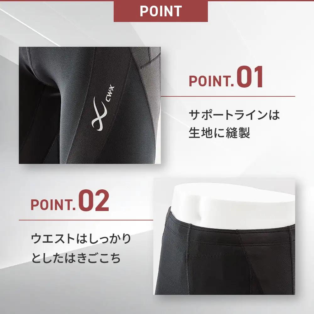 【ワコール】CW-X スポーツタイツ メンズ GENERATOR MODEL2.0 Mサイズ ブラック スポーツタイツ  