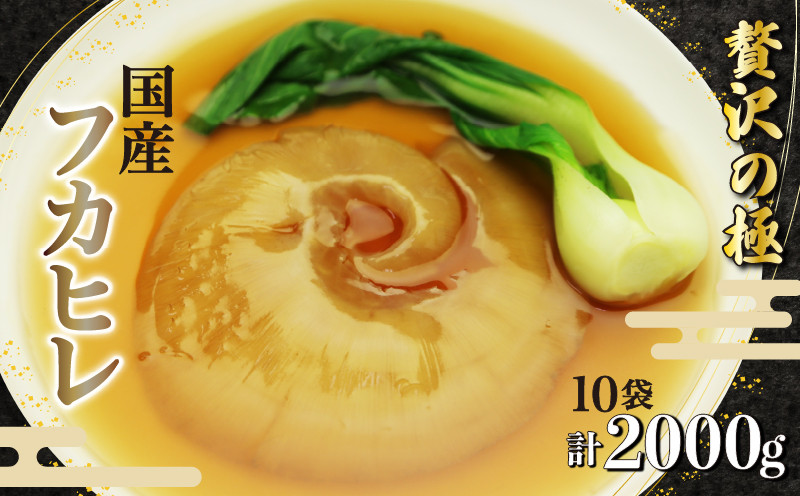 
                  フカヒレ 姿煮 スープ 200g× 10個 計 2kg セット 吉切鮫 湯煎 簡単調理 冷凍 真空パック 本格 中華 料理 おかず 高級 食材 レトルト コラーゲン グルメ 珍味 鱶鰭 ギフト 贈答用 贈り物 プレゼント 静岡県 藤枝市 
                