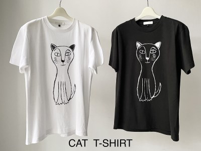 CAT T-SHIRT【Lサイズ／WHITE】