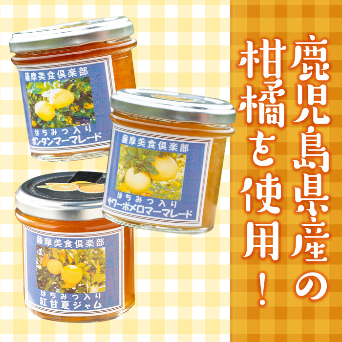 isa681 3種の柑橘ジャム食べ比べセットB(計6個・ボンタン、サワーポメロ、紅甘夏 各140g) 加工食品 果物 フルーツ 詰め合わせ 果肉 柑橘 低糖 ハンドメイド ジャム ギフト マーマレード