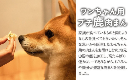わんちゃん用 プチ 鹿肉まん 2セット | 犬用 おやつ ペットフード 餌 えさ 誕生日 お祝い 九州産 大分県 中津市