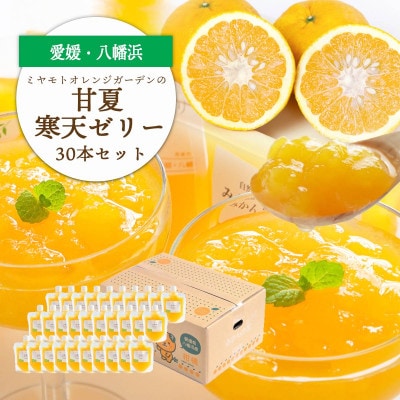ゲル化剤・pH調整剤不使用!愛媛産 甘夏寒天ゼリー 30本セット【H25−235】【1630004】
