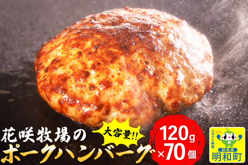 花咲牧場のポークハンバーグ　120g×70個