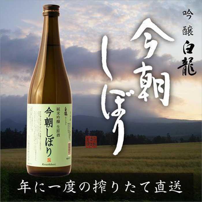 【ふるさと納税】11月中旬発送　搾りたて無濾過【今朝しぼり】720ml×1本　純米吟醸生原酒 | お酒 さけ 人気 おすすめ 送料無料 ギフト