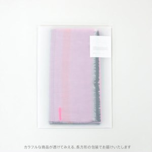 【ＰＯＬＳ】極細コットン ボーダーストール（Mサイズ）ブルー　SBM-0001-BLU  20-21