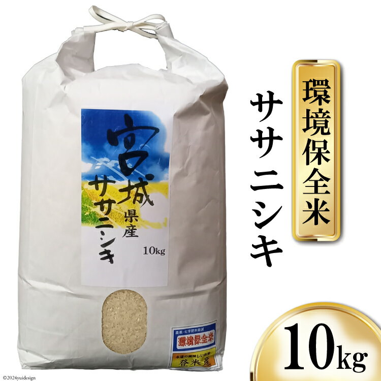 【ふるさと納税】 米 宮城県産 ササニシキ 環境保全米 10kg [菊武商店 宮城県 気仙沼市 20564814] お米 こめ コメ 白米 精米 ブランド米 ご飯 ごはん 小分け 家庭用